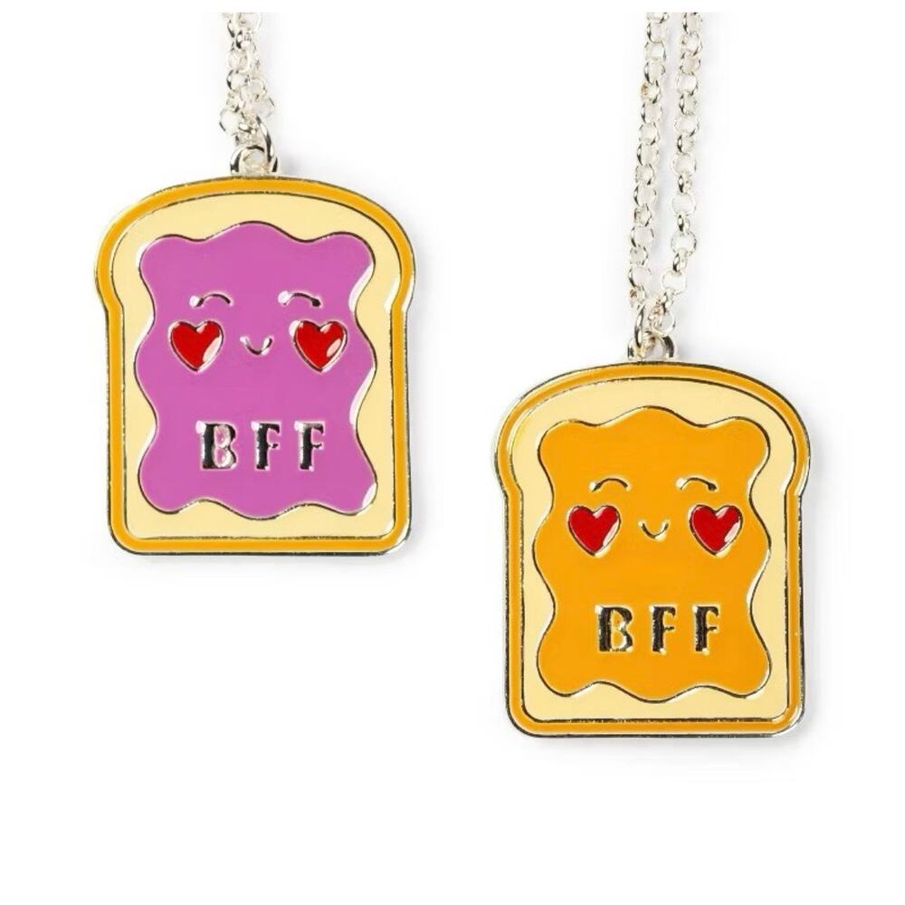 PB and J best friends necklace set BFF Target Bullseye Playground NEW